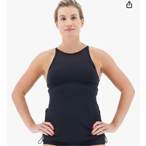 TYR Women's Standard Tessa Tankini Top for Swimming, Yoga, Fitness, and Workout